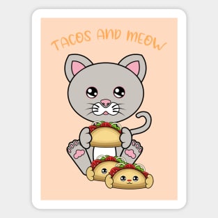 All I Need is tacos and cats, tacos and cats Magnet